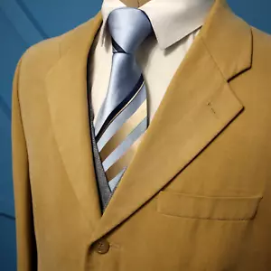 Ralph Lauren Sport Coat 40S Golden Brown Soft Cotton 2 Button Blazer - Picture 1 of 18