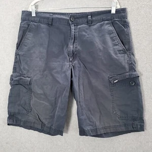 Vans Men Shorts 36 Blue Cargo Ripstop Outdoor Skater Pockets READ - Picture 1 of 14
