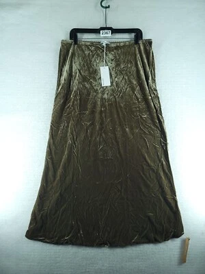 Reformation Layla Velvet Skirt - Portabella Nwt Size 16 - Image 1 of 4