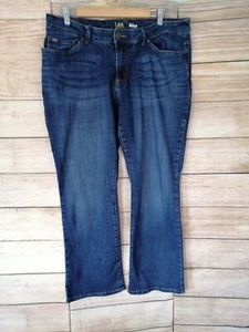 LEE Womens Jeans Bootcut Stretch Curvy Fit Cotton Blend Denim Size 18-20 Blue - Picture 1 of 14
