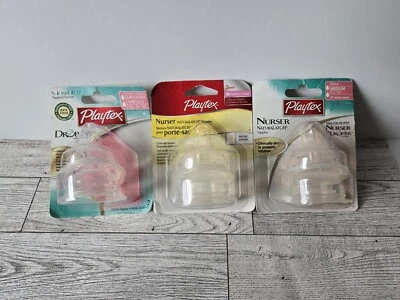 3 Playtex Natural Latch Drop-Ins Nipples Medium Flow 3+ mos silicone Naturalatch - Image 1 of 4