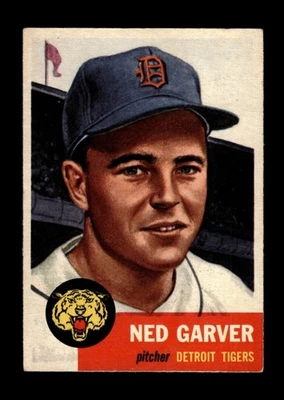 1953 Topps Set-Break No112 Нед Гарвер VG-VGEX *GMCARDS* - Изображение 1 из 2