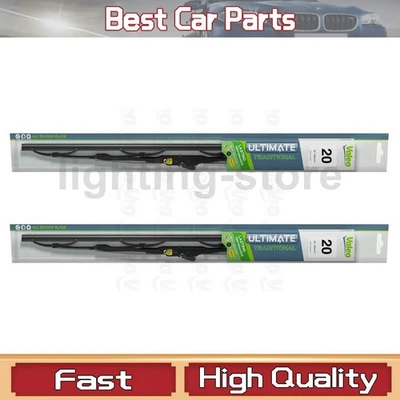 2 Front Windshield Wiper Blade Fits 2000 Ford E-150 Econoline - Image 1 of 4