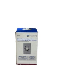Intermatic Timer per ferite a molla da interno a parete 60 minuti grigio SW60MK, sigillato in scatola - Foto 1 di 2
