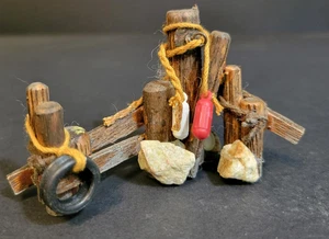 Lemax Christmas Village Town Wooden Mooring Dock Sea Nautical Tire - Picture 1 of 7