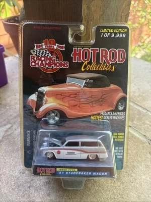 Racing Champions HOT ROD коллекционные предметы '51 выпуск Studebaker 170 новые нераспакованные - Изображение 1 из 3
