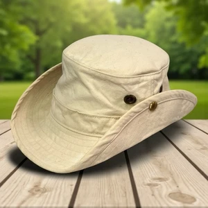 Vintage Orvis Canvas Fishing Hat in White. Size 7 7/8, Made In The USA - Picture 1 of 15