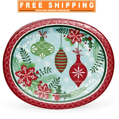 Member's Mark Holiday Oval Paper Plates, 10" x 12", 50 ct. - Image 1 of 4