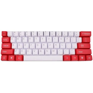 Keycap Set Ansi Layout 61 Keys White and red - Picture 1 of 2