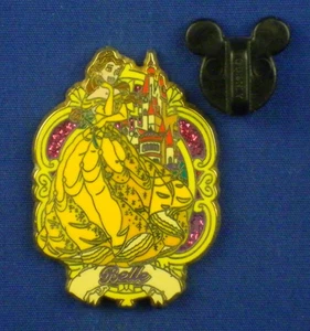 Belle Beauty & the Beast Castle 12 Months of Magic Glitter Rose Disney Pin #9028 - Picture 1 of 3