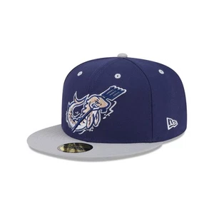 Men's-New Era Navy Wisconsin Timber Rattlers Theme Nights 59FIFTY Fitted Hat - Picture 1 of 13