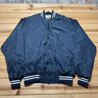 Chaqueta Bomber Vintage Años 80 90 Azul Hierba Aeropuerto Lexington Kentucky - Talla Grande Foto 1 de 4