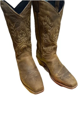 Botas para mujer ABILENE 9011 Western de cuero de vaca punta cuadrada 9 M usadas en excelente estado con caja Foto 1 de 4