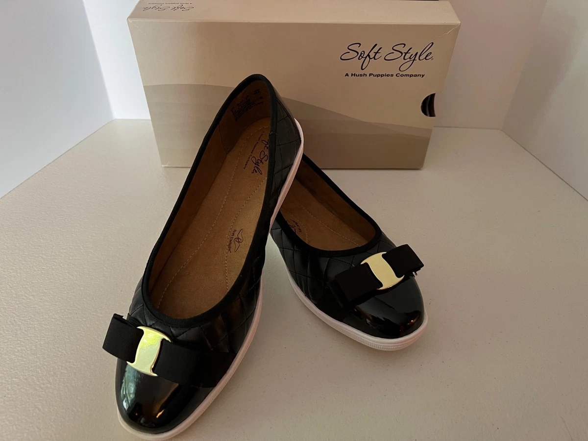 Hush Puppies Women's Faeth Ballet Flat – Comfort Sock With Memory Foam, Cap Toe & Bow - View #10