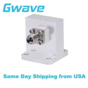 WR-42 a 2,92 mm hembra RA guía de ondas a adaptadores coaxiales, brida UBR220, 18 - 26,5 G - Imagen 1 de 9