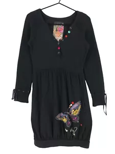Abito donna DESIGUAL scollo a V manica lunga taglia M - Foto 1 di 9