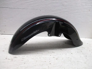 Yamaha XVS 650 V Star Classic used Front Fender Black with Red Stripe - Picture 1 of 12