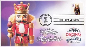 SC 4365-3, 2008, Holiday Nutcrackers, Add-on Cachet, Standard Postmark, FDC, Kin - Picture 1 of 1