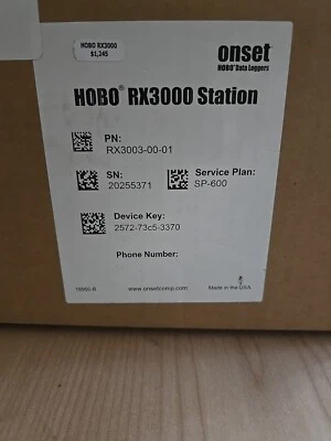 NEW HOBO Data Logger, RX3000 Onset Monitoring Station, Weather Station - Image 1 of 3