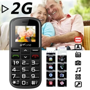 Teléfono móvil para personas mayores 1400 mAh teléfono móvil de teclas grandes Dual SIM jubilado estación de carga - Imagen 1 de 12