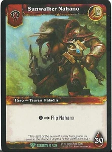 World of Warcraft War of the Elements SUNWALKER NAHANO Foil Flip Card #16/220 NM - Picture 1 of 2