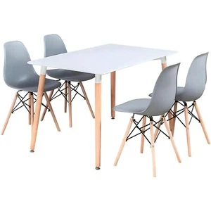 Dining Table and Chairs Set Modern Table and 4 Chairs Various Scandinavian Sets - Picture 1 of 25