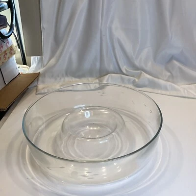 "Plato de servidor de camarones y astillas de cristal Heritage 401 de 11"" Princess House" Foto 1 de 4