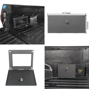 2PCS Driver & Passenger Side Steel Storage Box Cover w/Keys for Tacoma 2005-2015 - Picture 1 of 12