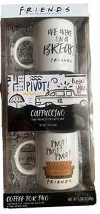 NEW Friends TV Series Coffee For Two Gift Set - 2 Coffee Mugs & Latte Mix  - Picture 1 of 5