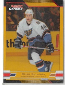 2003-04 Bowman Chrome Gold Refractors #24 Brian Sutherby /50