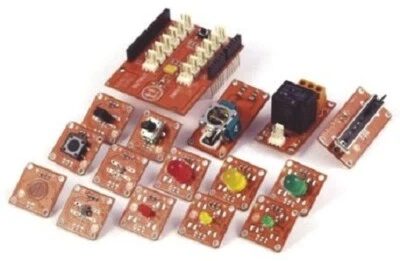 ARDUINO 8 bit TinkerKit Starter Development Shield Modules Boards Kit K000002 - Image 1 of 2