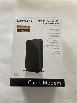 Netgear High Speed Cable Modem (CM500) - Sealed Box/Brand New - Image 1 of 4