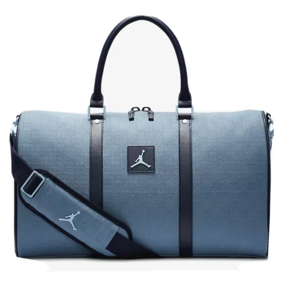 Jordan Duffle Bag Adult Blue Weekender Monogram Nike MA0759-M0S Carry On Sz 25L