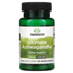 Ashwagandha Ultimate KSM-66 250mg 60 Veg Caps | Stress & Energy Support - Picture 1 of 2
