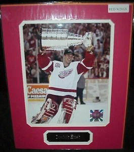 Dominik Hasek Red Wings Matted Photo & Name Plate 11x14 Ready for Framing A/53 - Picture 1 of 1