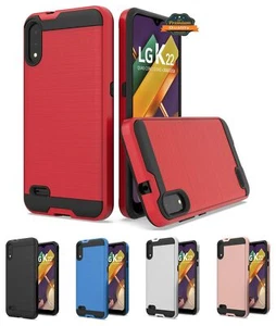 Funda Carcasa TPU Antigolpes Doble Capa Híbrida Cepillada Híbrida para Samsung Galaxy A02 EE. UU. - Imagen 1 de 33