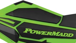 PowerMadd Sentinel Handguards Green/black & Hayes Brake Snowmobile Mount Kit - Picture 1 of 2