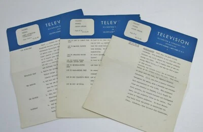 De colección 1960 Publicidad Televisión Guiones Comerciales 3 Páginas Celanese Fortrel Foto 1 de 4