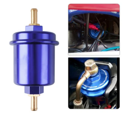 For Honda Civic Acura Integra Racing High Flow Volume Fuel Filter 200PSI Blue - Image 1 of 4