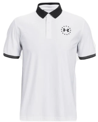 Under Armour Golf Polo Mens USA Freedom Patriotic White Large XL 2XL - Image 1 of 4