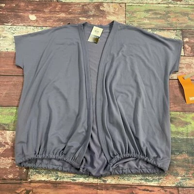 Lucy Wonder About Wrap Short Sleeve Drawstring Waist Lilac Women Size S NEW * - Image 1 of 4