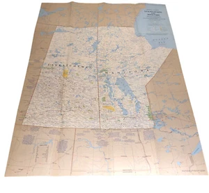 National Geographic Map Close-up: Canada Saskatchewan Manitoba NW Territories - Picture 1 of 4