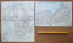 Germany - Early 1900s Maps of Africa and Prussia - Picture 1 of 2