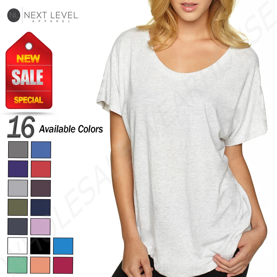 NUEVA Camiseta Next Level Junior Fit Triblend Dolman Manga Calce Relajado S-XL R-6760 Foto 1 de 1