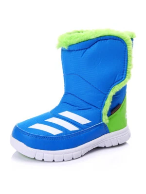 Adidas Youth Kids Lumi Lumi Snow Winter Boot Trainer / Blue White / RRP £52 - Image 1 of 4