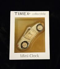Vintage Timex Collectible Mini Convertible Clock Silver Sports Car Chrome