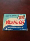 Vintage New Wash ‘n Dri Moist Towelettes 4pc Canaan Products Colgate Palmolive