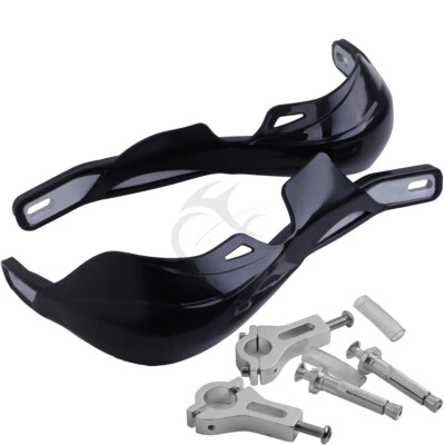 Protetor de mão escova preta 7/8" 22mm ajuste para Honda Yamaha Suzuki Kawasaki bicicleta sujeira - Imagem 1 de 3