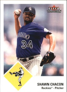 2003 (ROCKIES) Fleer Tradition Update Glossy #35 Shawn Chacon/100