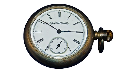 ¡FUNCIONA! Reloj Bolsillo Nacional Elgin 1894 Recién Restaurado Funcionando Foto 1 de 4